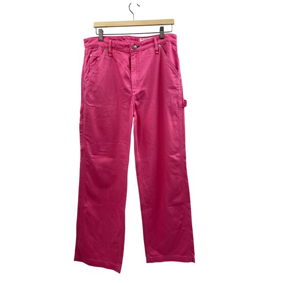 Rag & Bone 30 Sid Carpenter Pants in Bright Pink - Picture 3 of 8